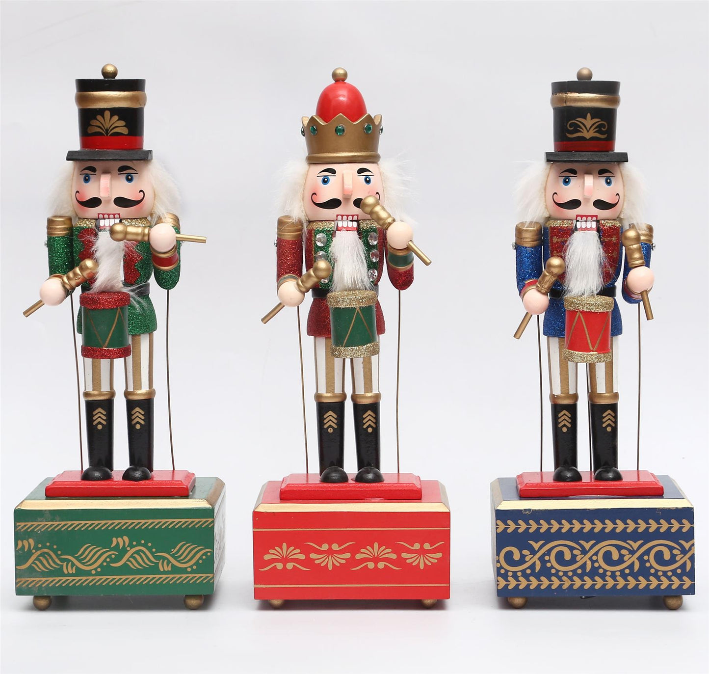 30cm Musical Nutcracker Drum Figure