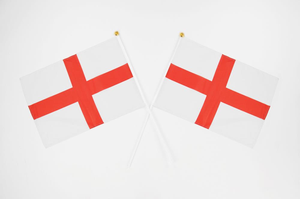 St George Hand Flags 10 Pcs