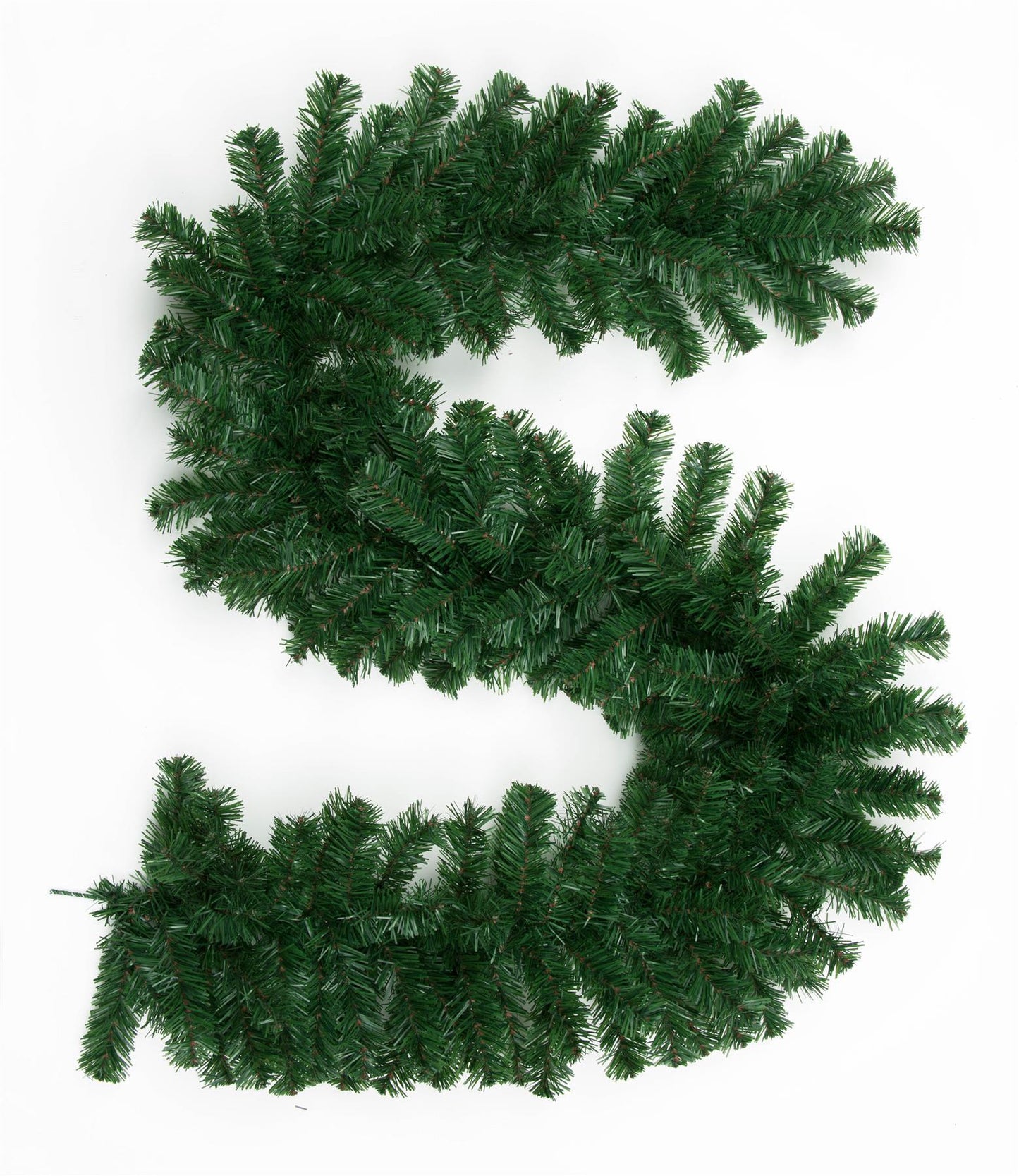 Plain Alaskan Pine Green Garland 2m