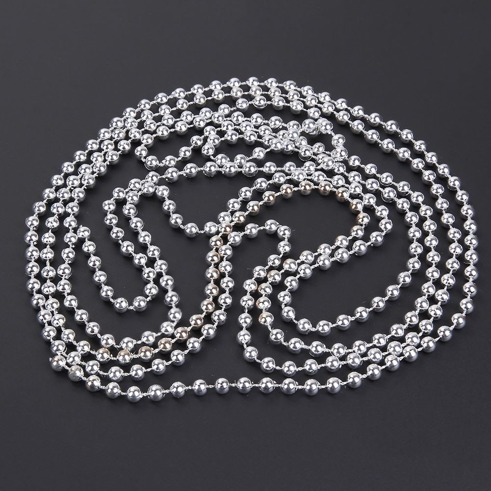 24ft Silver Bead Garland