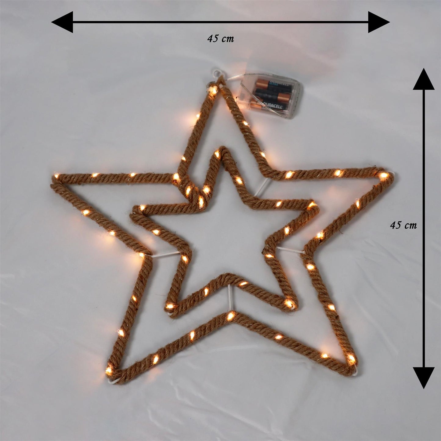 Christmas Hemp Rope Double Star