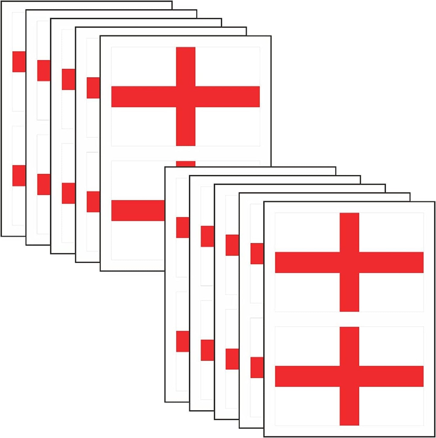 England St George Flag Sticker 20Pcs
