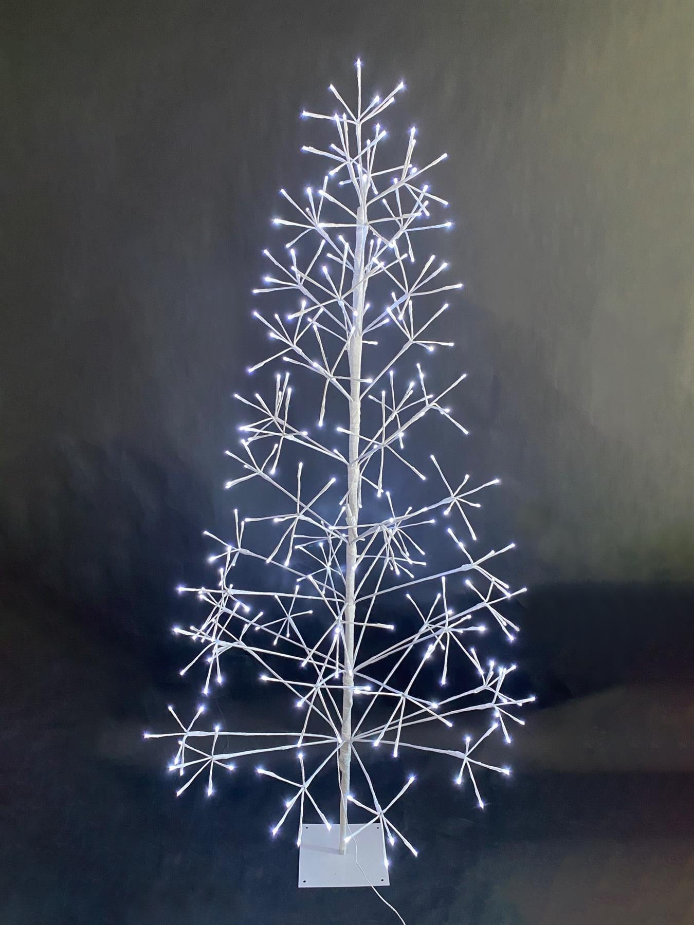 6 Feet Pre-Lit 294 LED Lights Metal Frame Christmas Decoration Tree