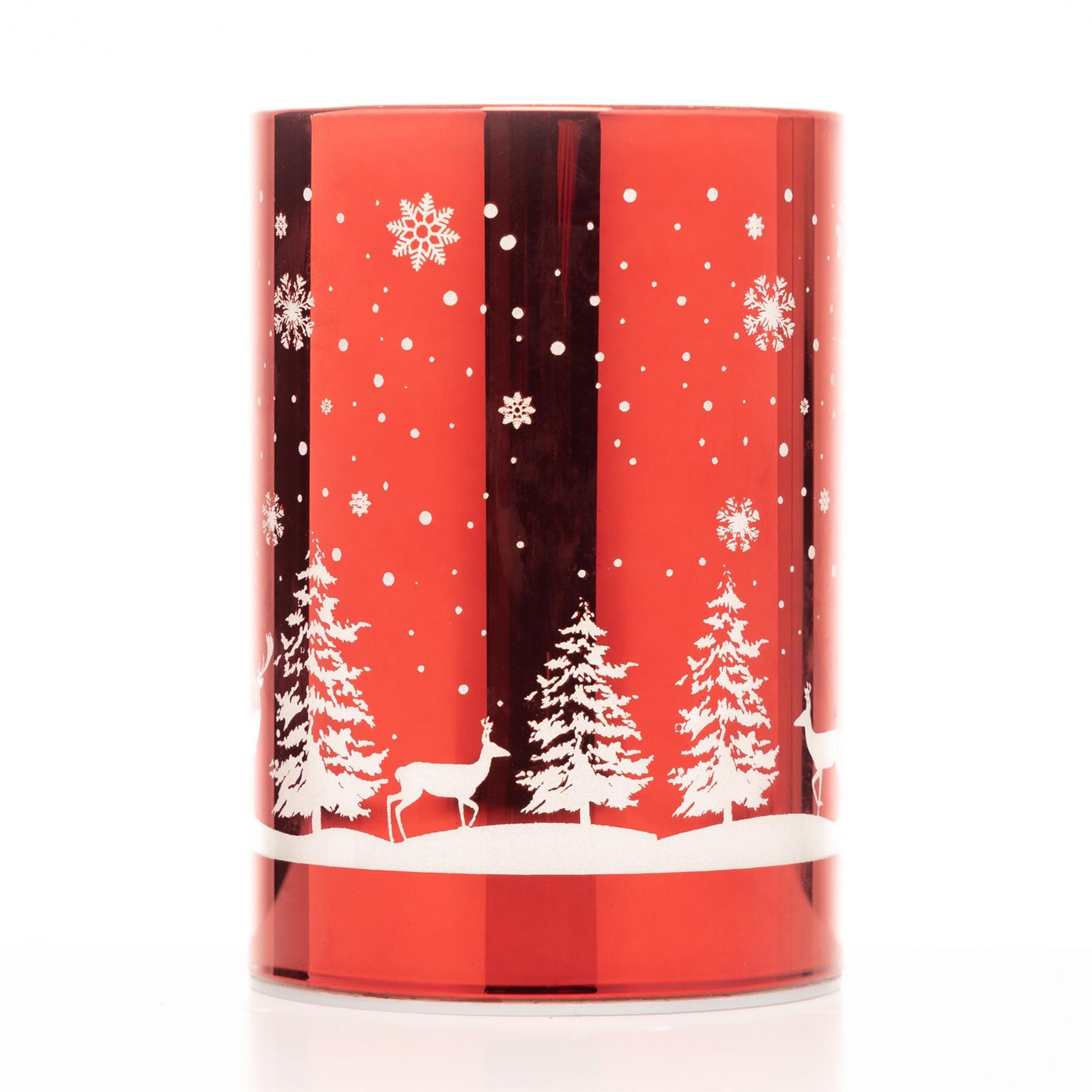 13cm Red Christmas Vase