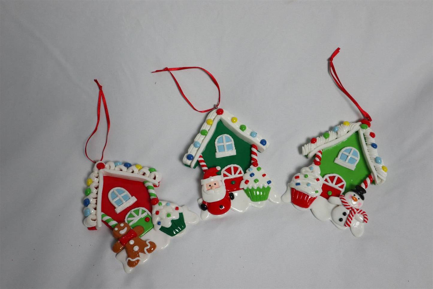 3 Ceramic Christmas Decorations