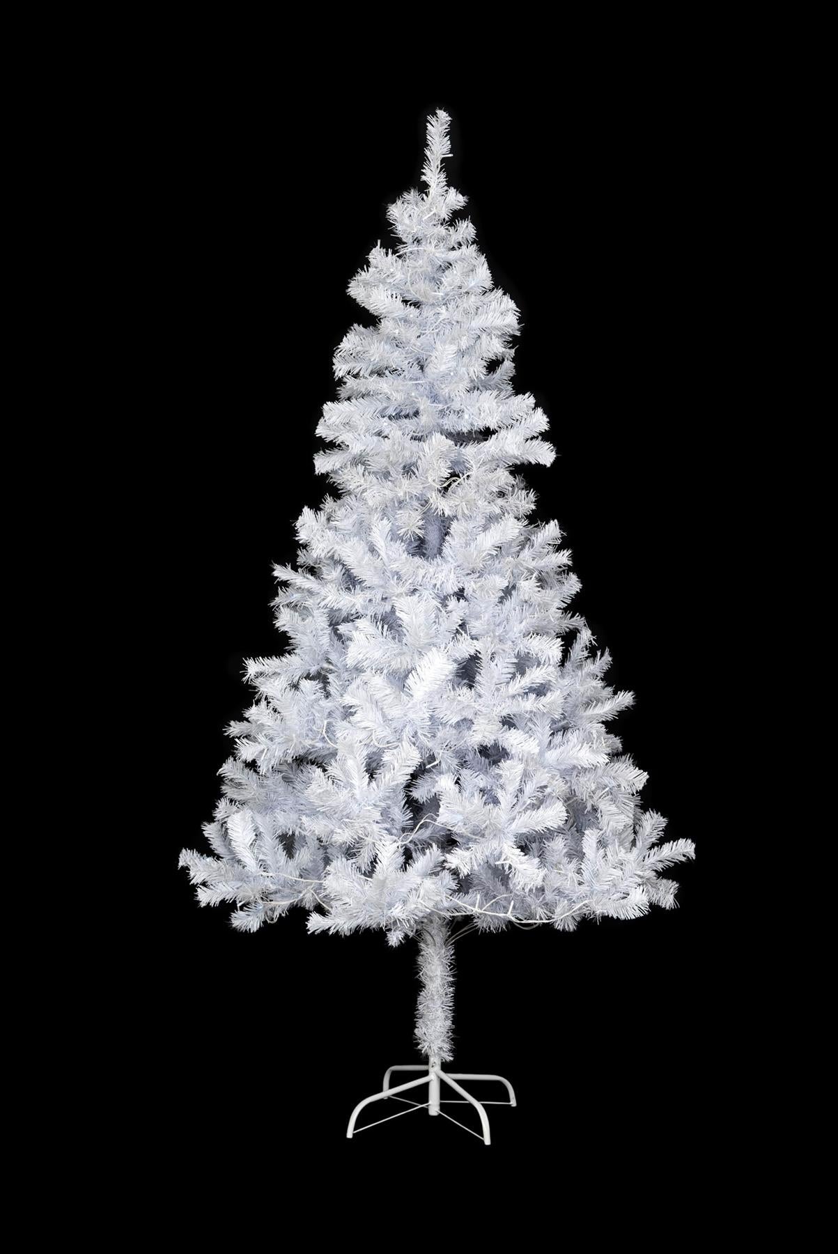 7ft Pre-Lit Alaskan Pine Christmas Tree, White LEDs