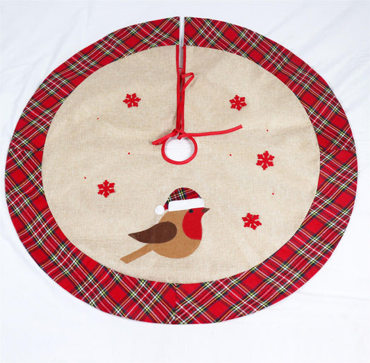 Christmas Tree Skirt - Robin 86cm