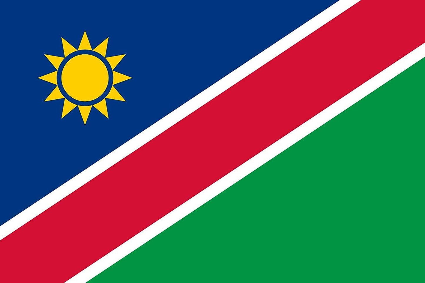 5x3ft Namibia Flag with Eyelets