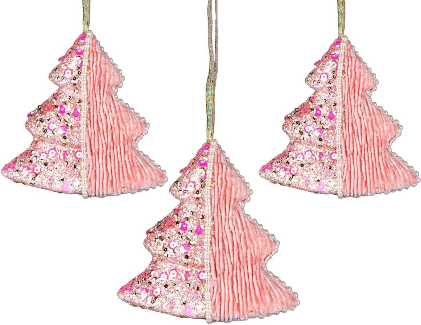 12cm Baby Pink Christmas Tree