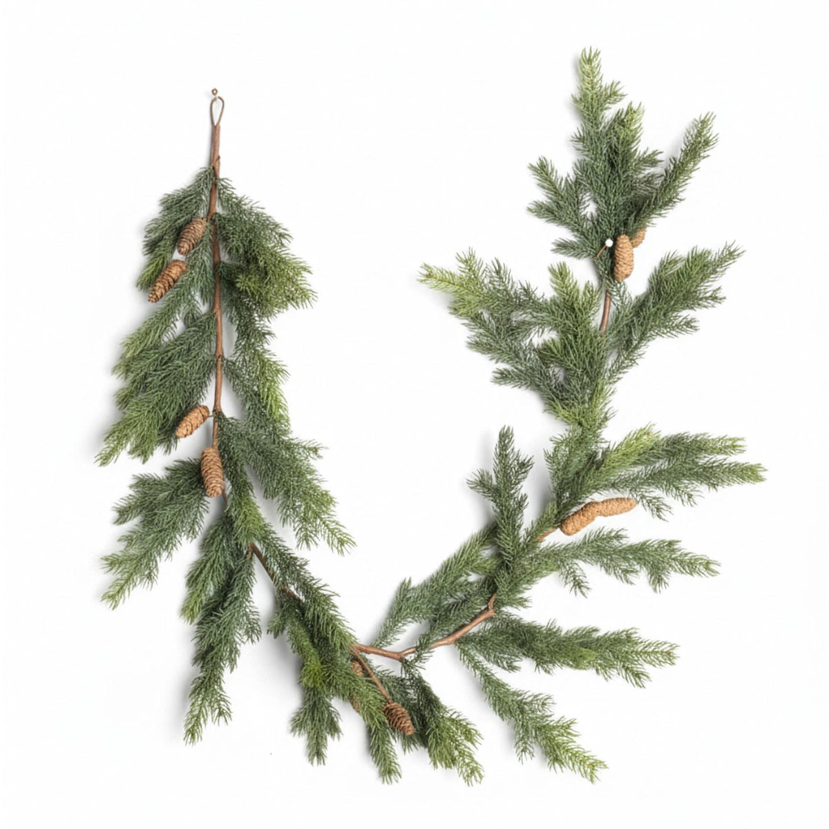 180CM FIR WITH PINE CONES GARLAND