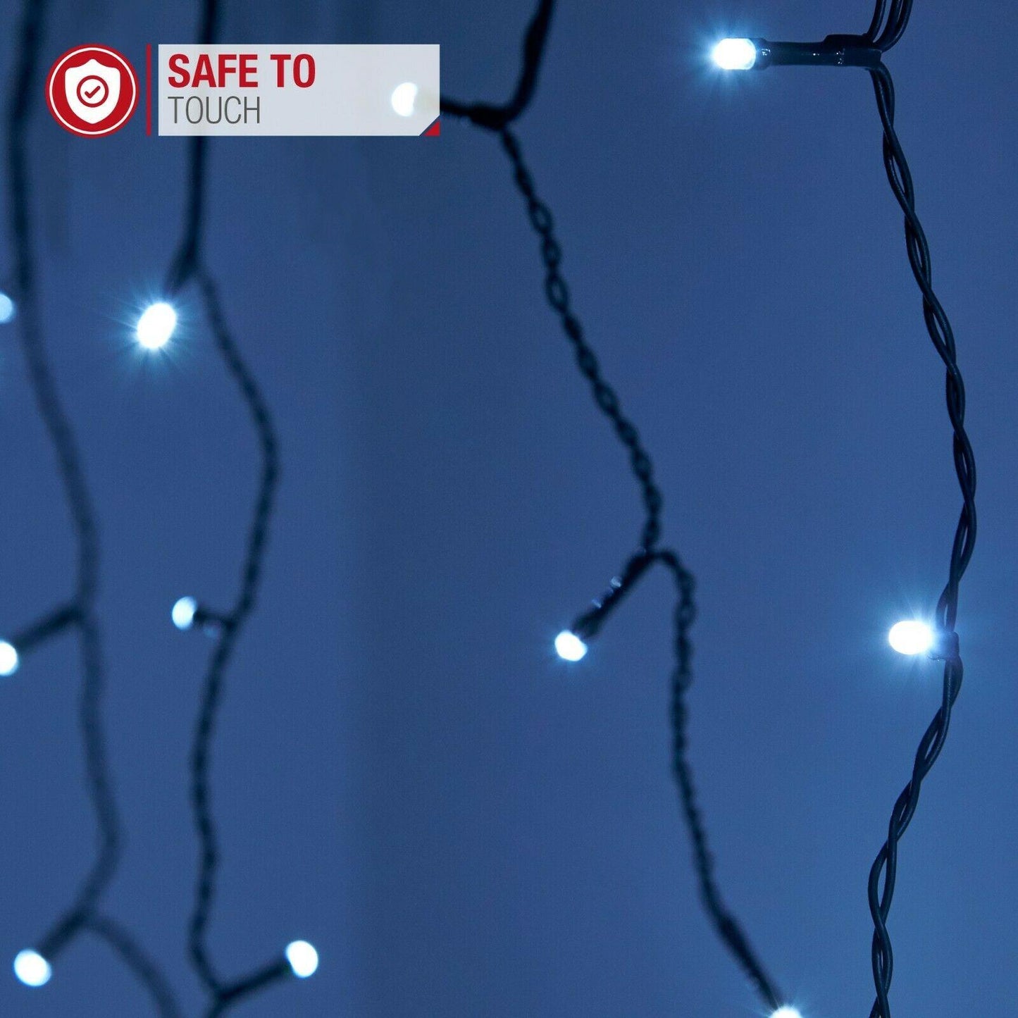 240 Cool White LED Icicle Lights