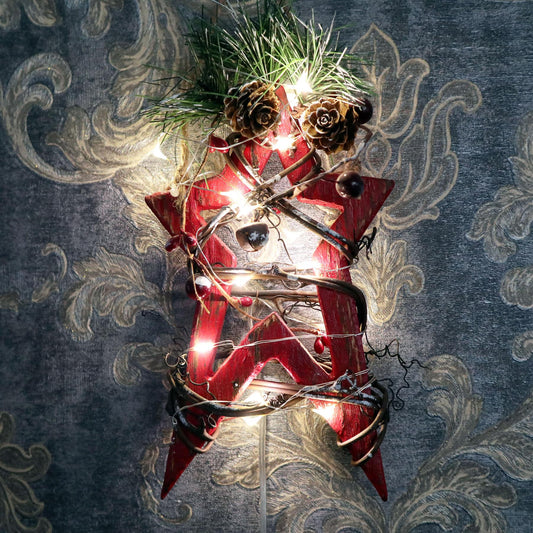 Red Star Decoration 15 LEDs