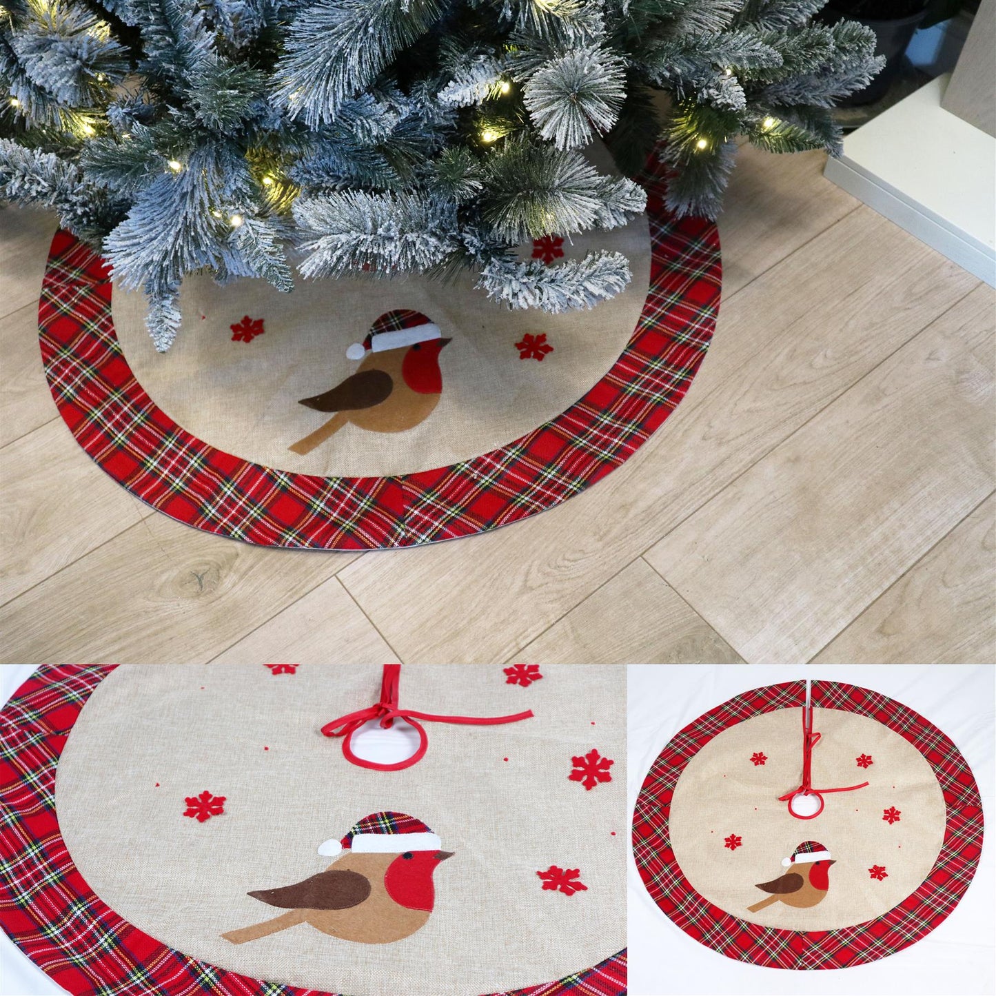 Christmas Tree Skirt - Robin 86cm