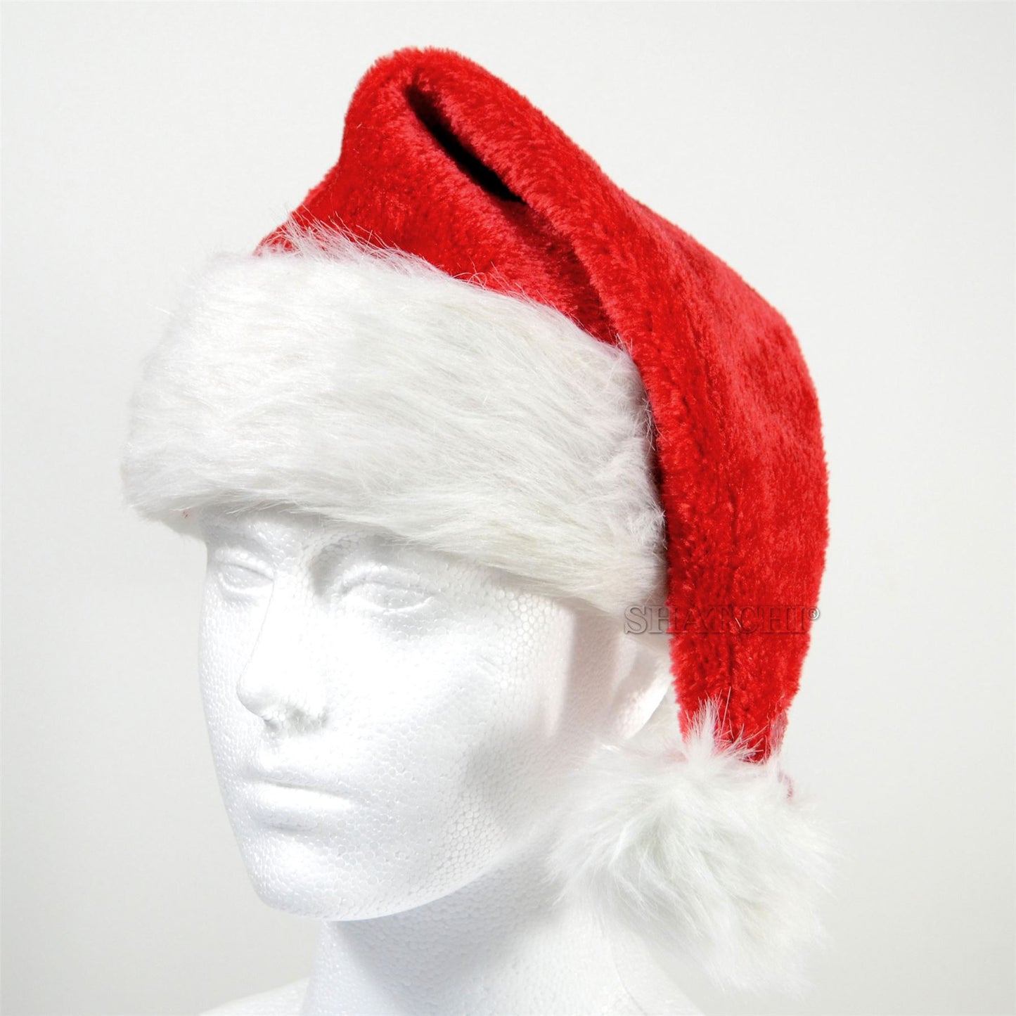 Deluxe Father Christmas Santa Hat Fancy Dress Accessory