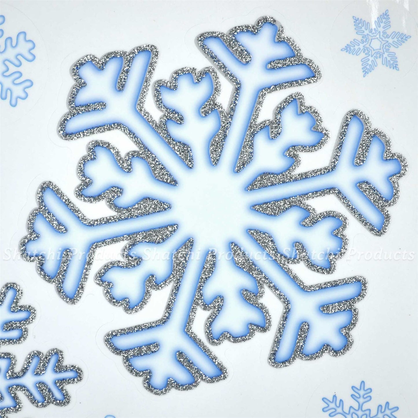 4 Sheets Snowflake Window Stickers