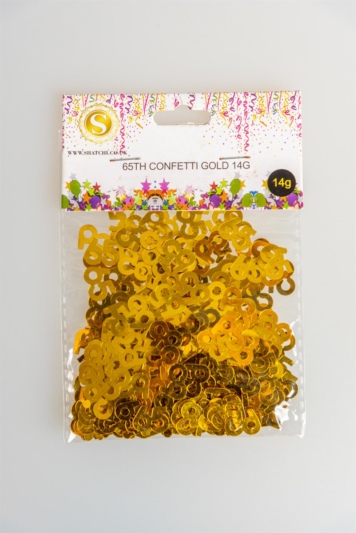 65th Confetti Gold 14G 1PK