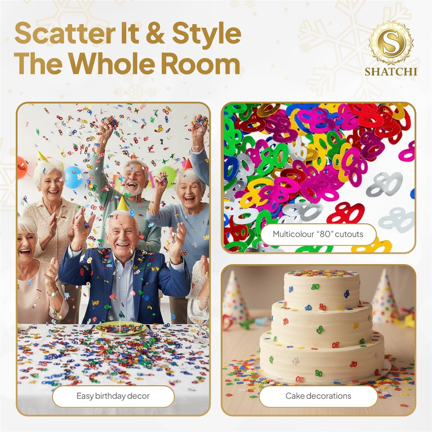 14g 80th Mix Happy Birthday Confetti