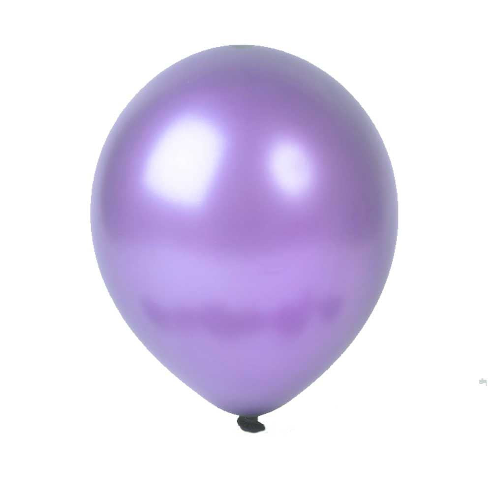 15pcs 12" Metallic Purple Latex Balloons