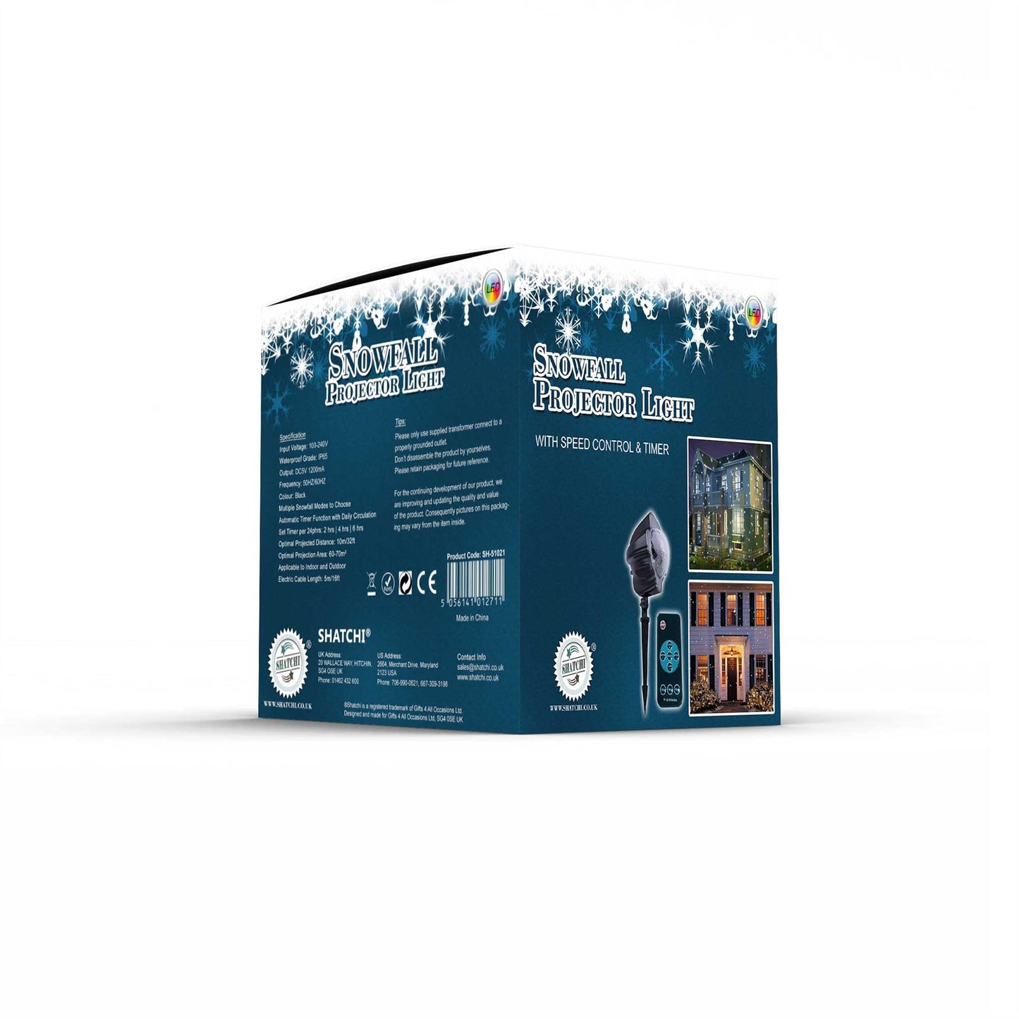 Snowfall LED Projector Light
