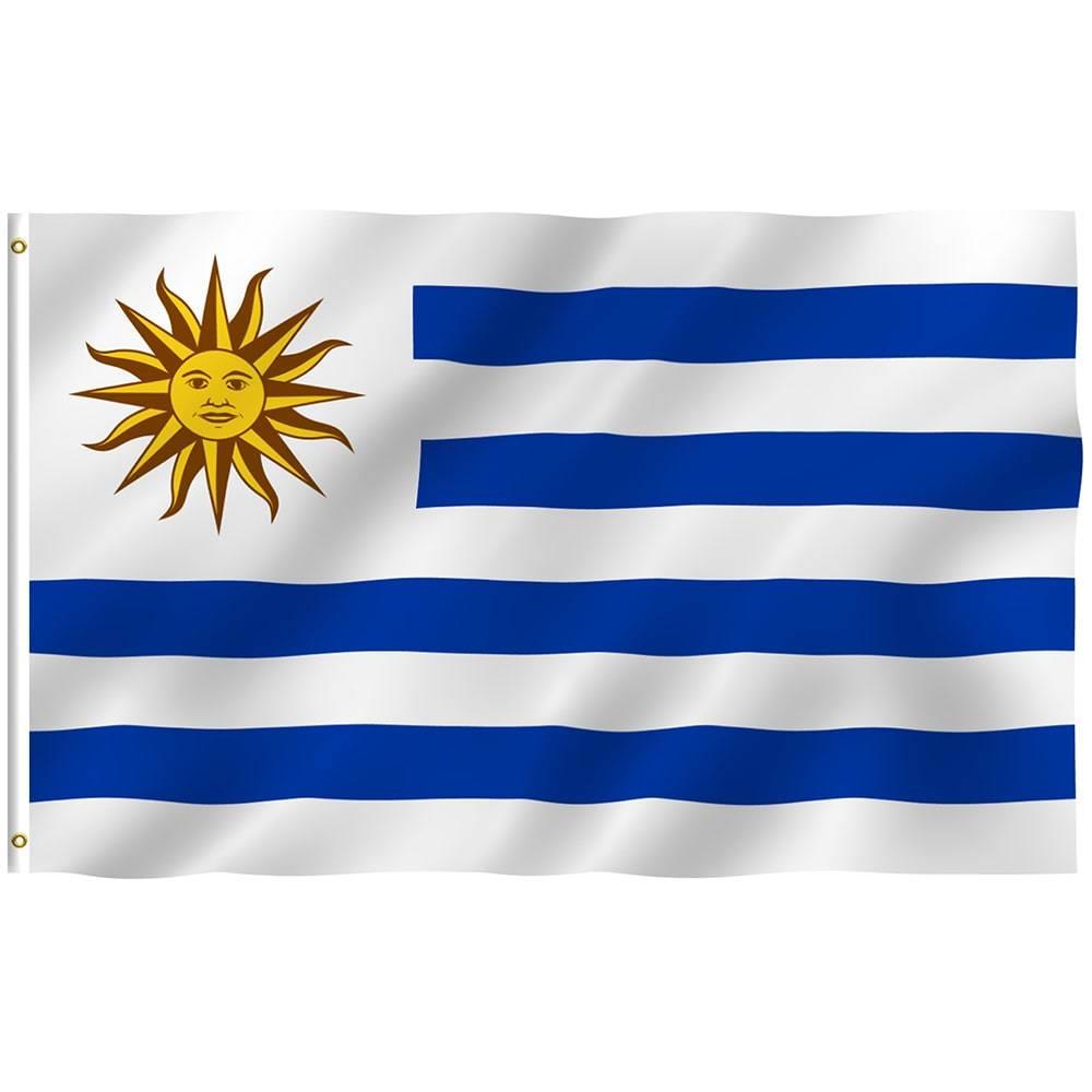 Uruguay Flag 5x3ft With Eyelets