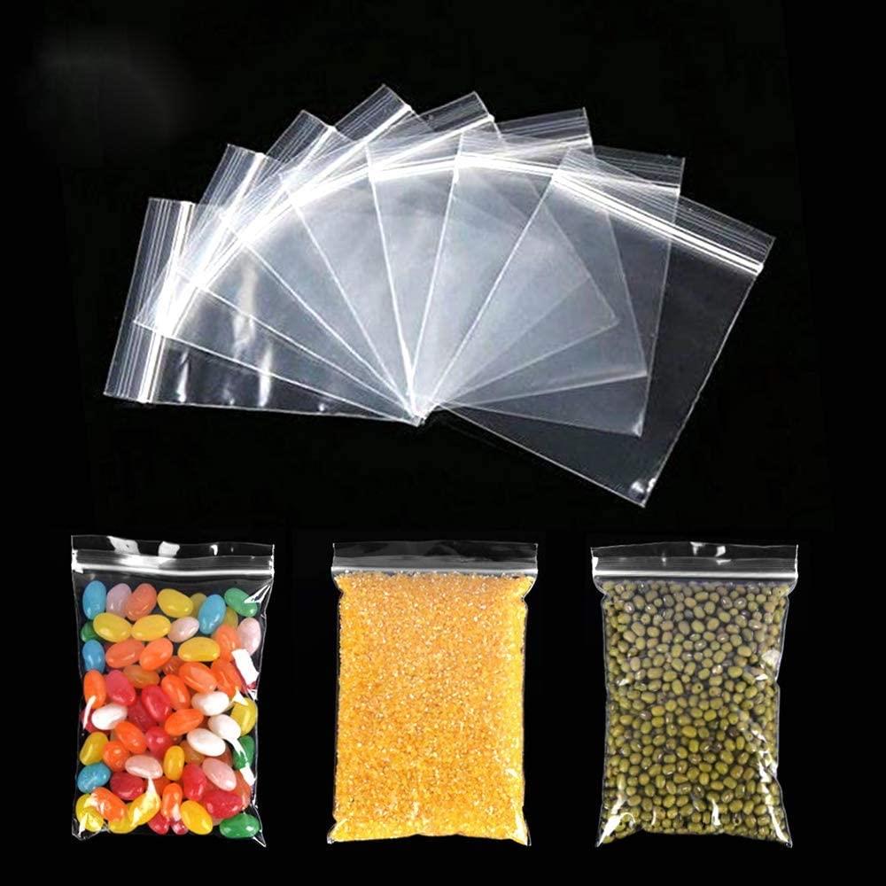 2000 Zip Seal Bags Clear Plastic Zip Lock, 5" x 7.5"