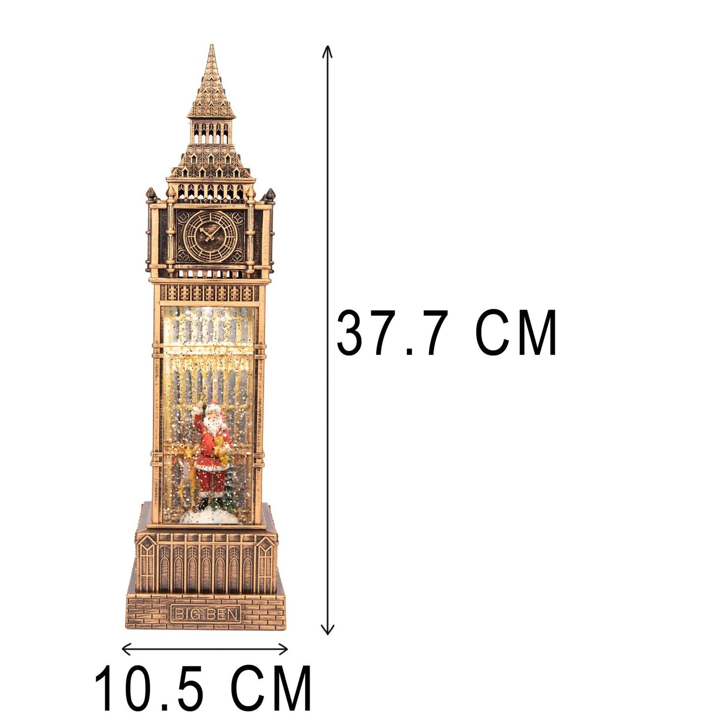 38cm Big Ben Musical Snow Globe