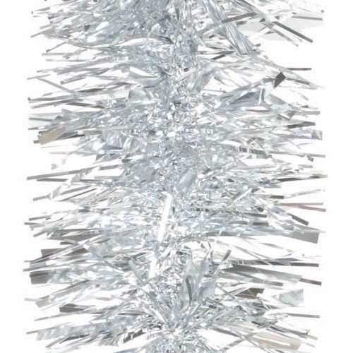 32Pcs Silver Tinsel Tree Decorations 1.8m