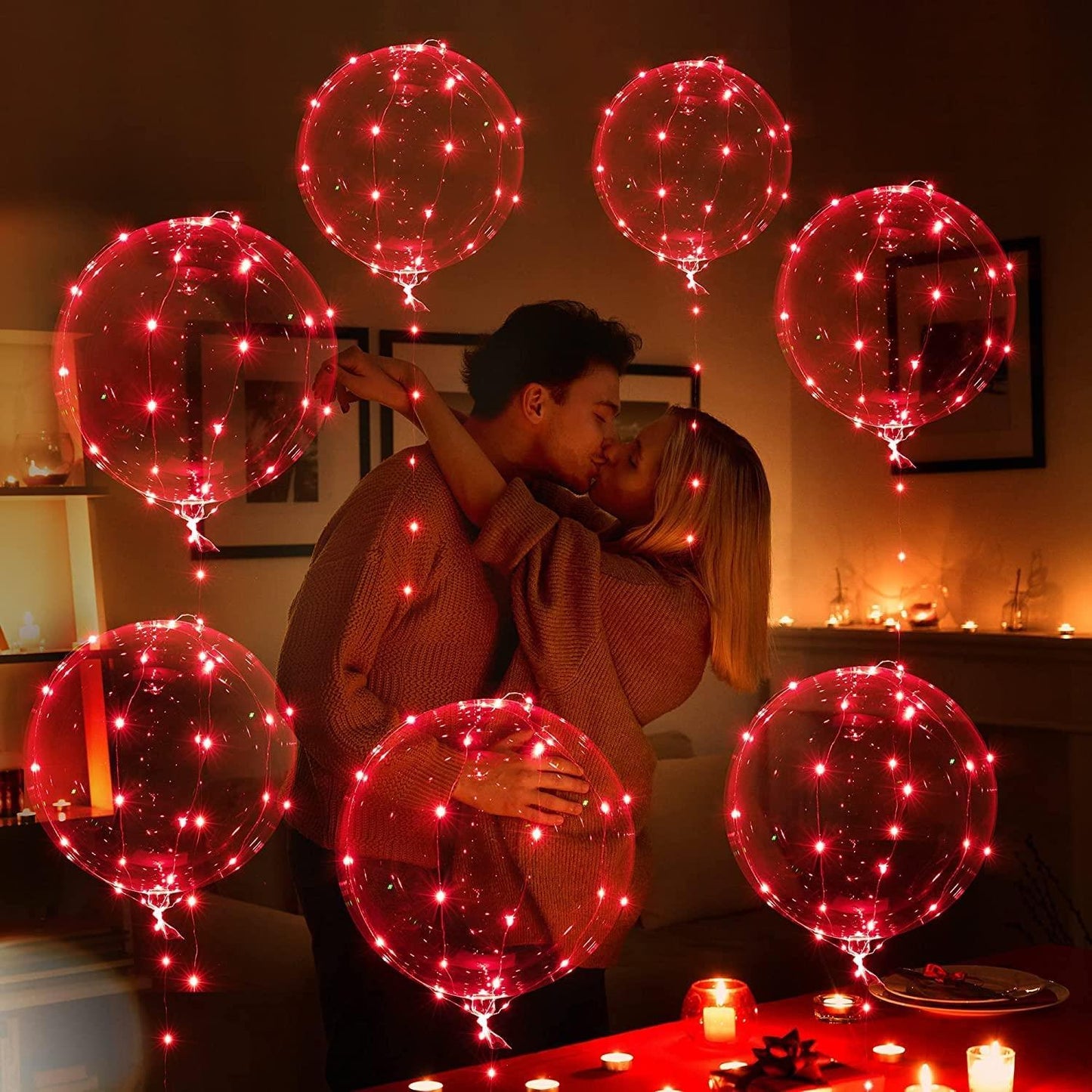 Red LED Balloon Decorations