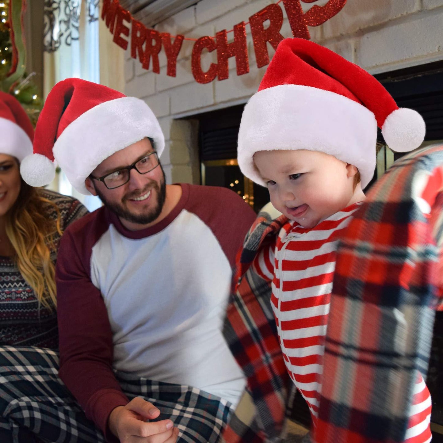 12 Santa Hats for Christmas