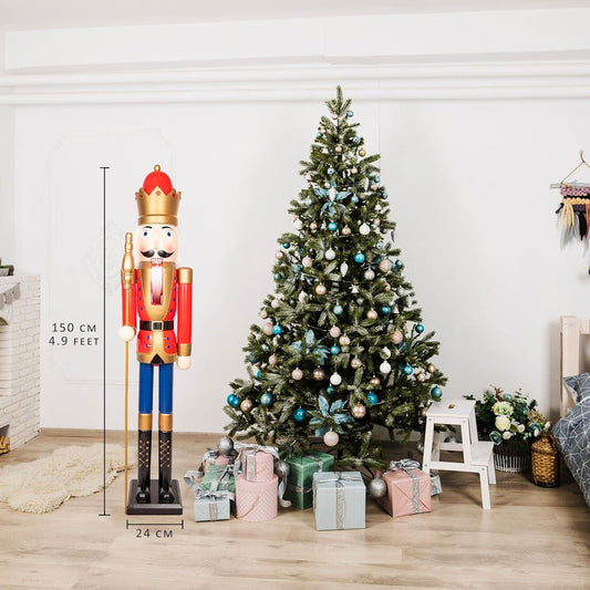 150cm Wooden Nutcracker Figures Christmas Ornament