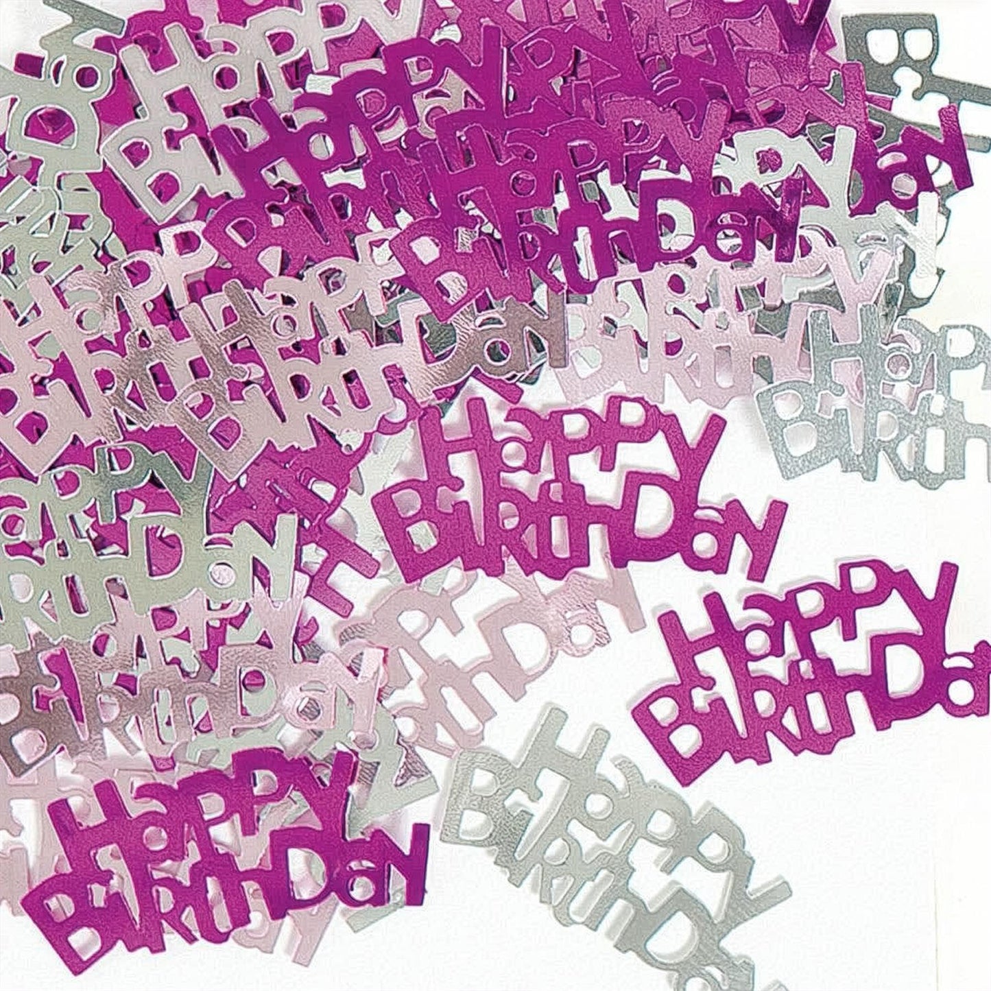 1 PKS Happy Birthday Confetti Pink & Silver 14g