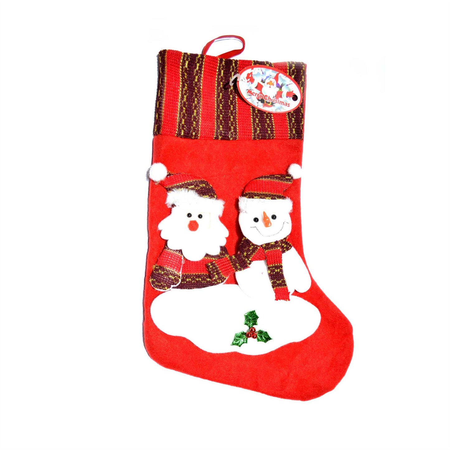 3D Father Christmas Santa Stocking Sack