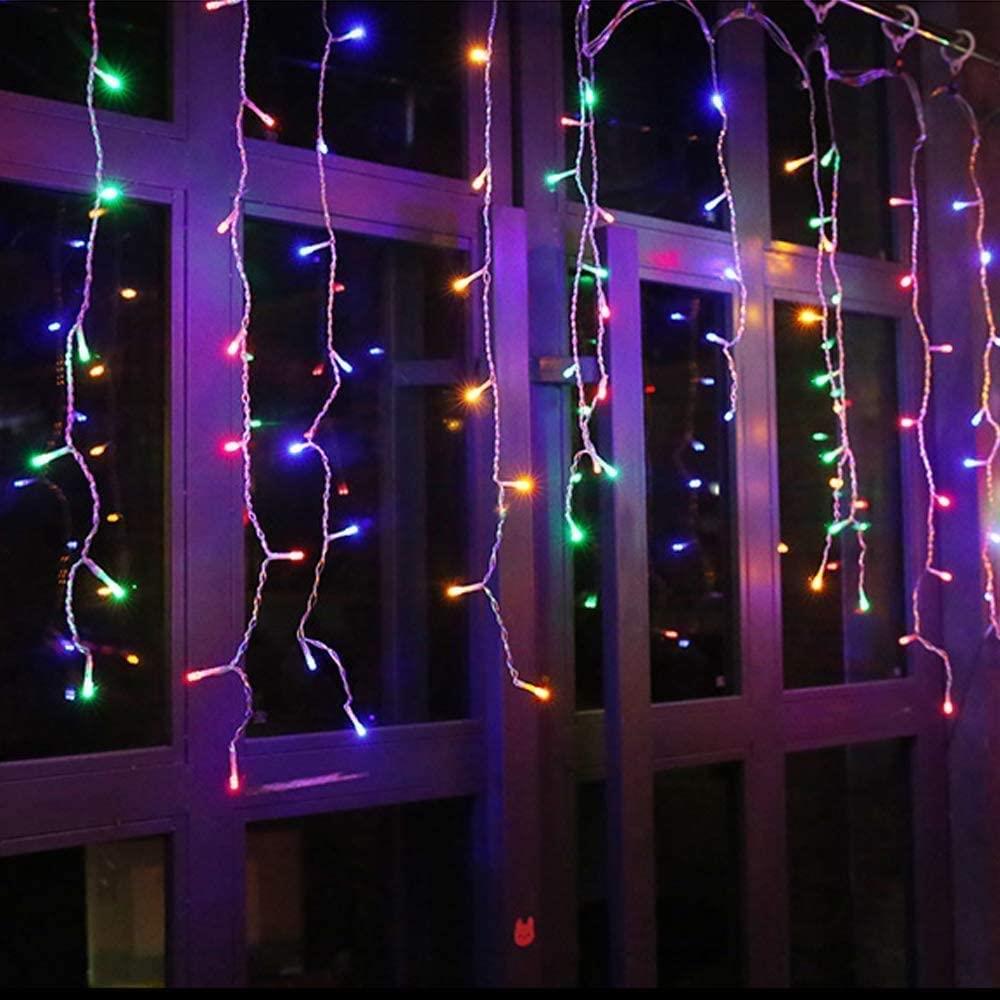 240 Multicolor LED Icicle Lights