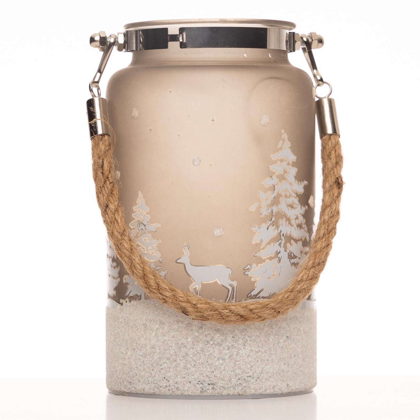 16cm Frosty Lantern Jar