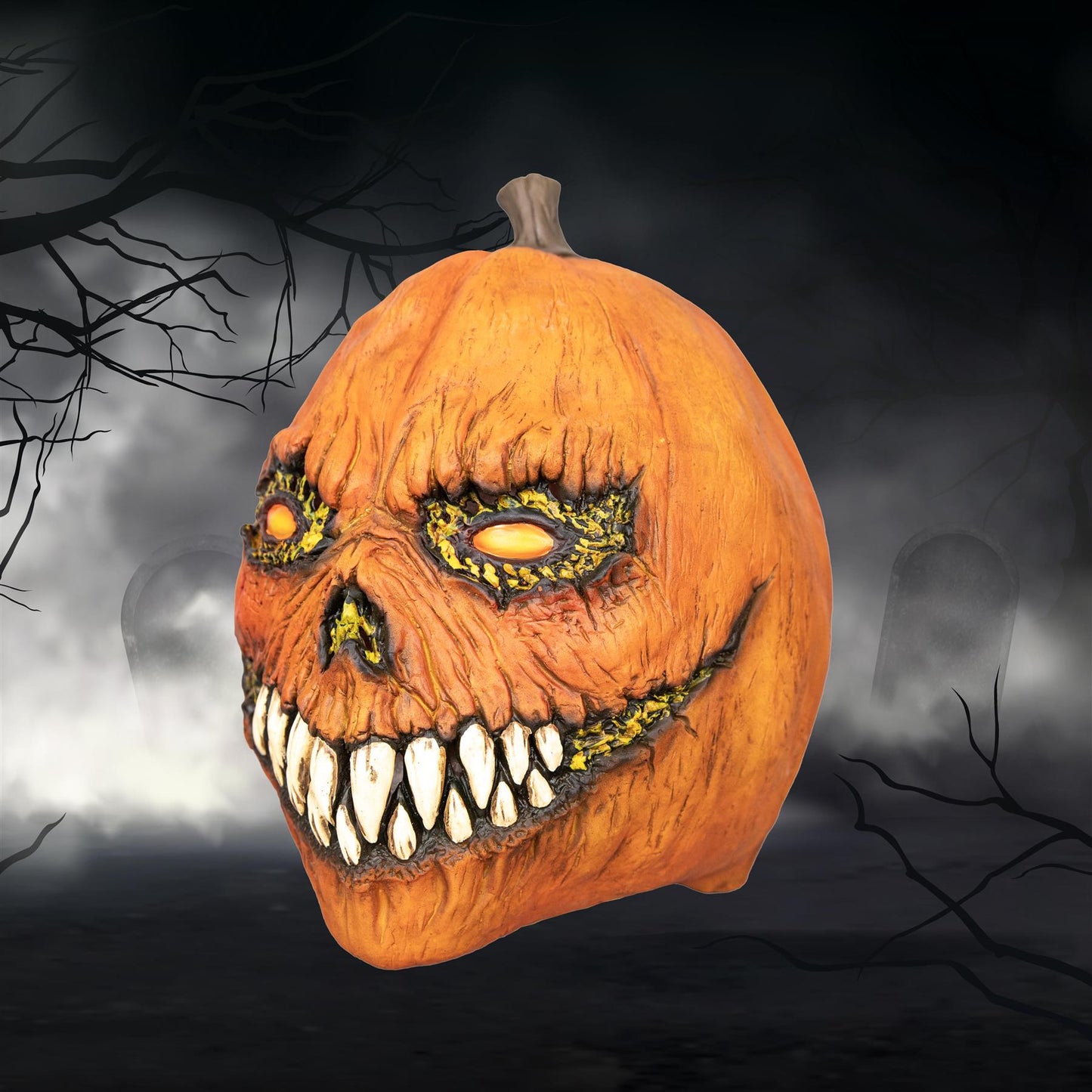 Halloween Pumpkin Latex Mask