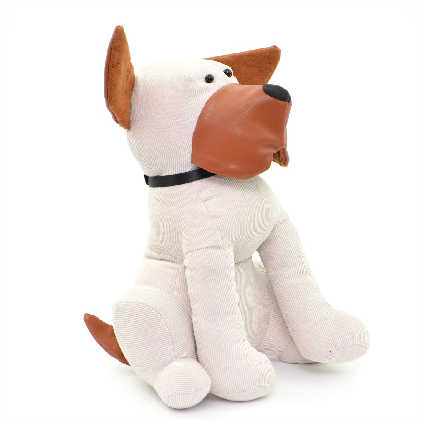 White Dog Door Stopper - Weighted