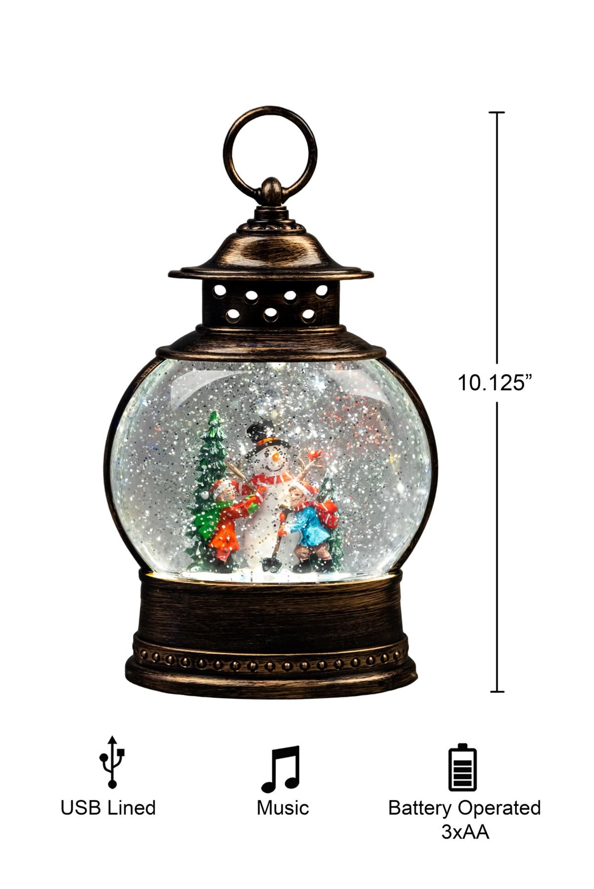 Light-Up Nativity Lantern Snow Globe