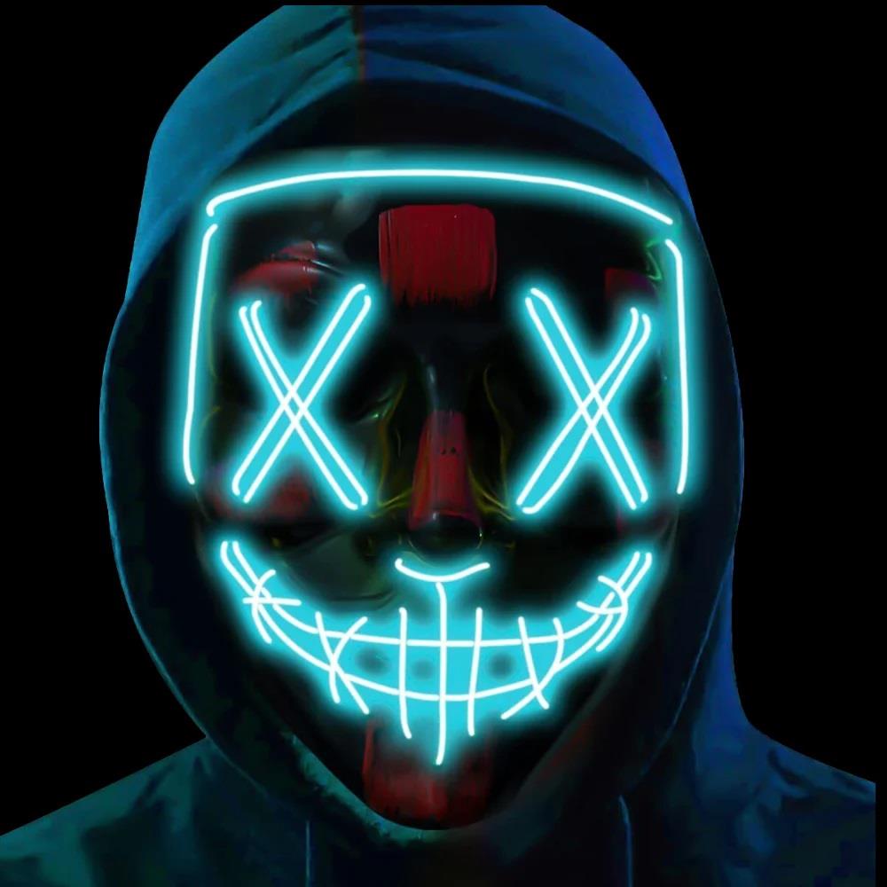 LED Stitched Purge Mask - Ice Blue