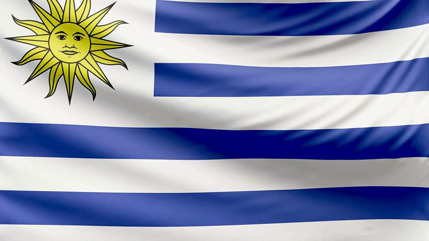 Uruguay Flag 5x3ft With Eyelets