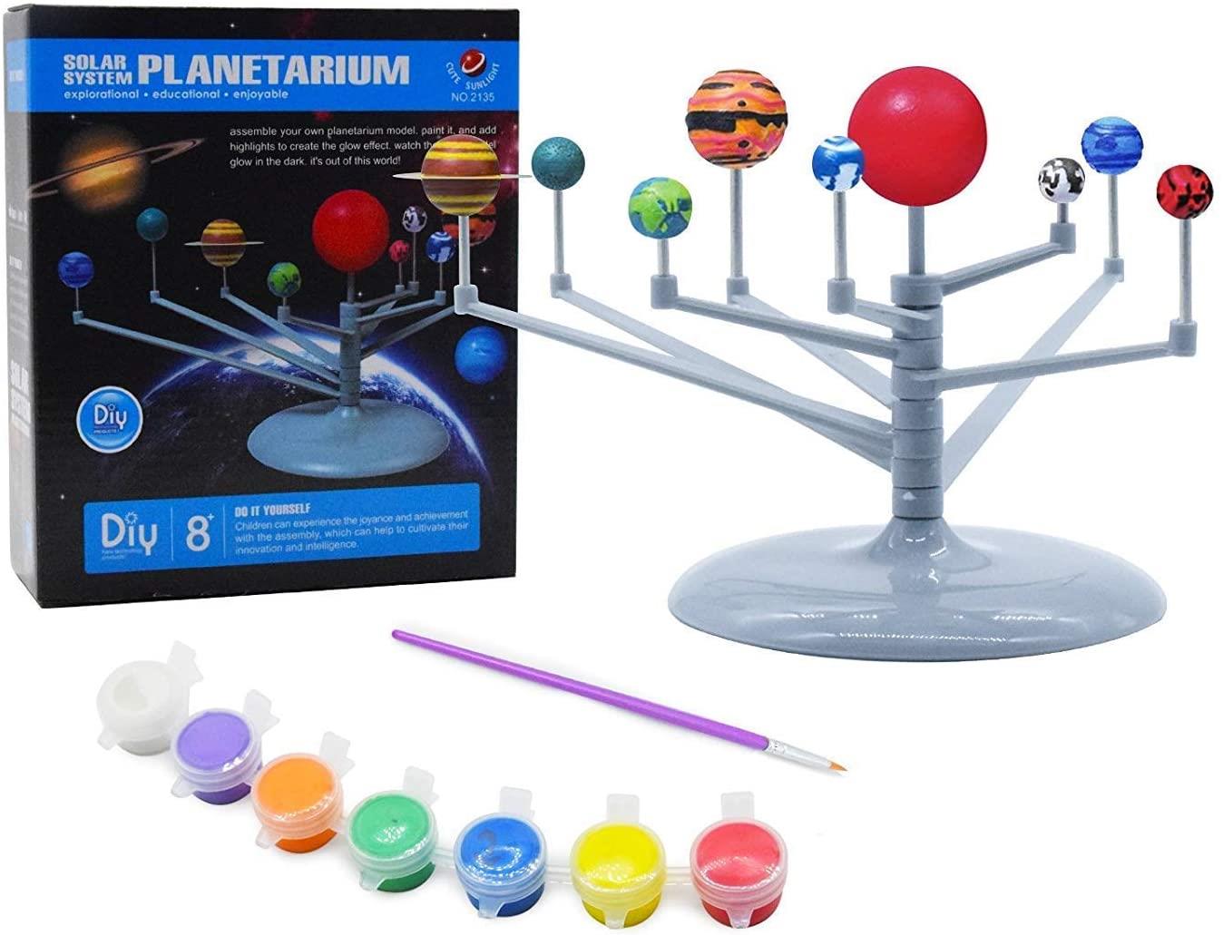 Nine Planets Science Glow in the Dark Solar System Model Kit