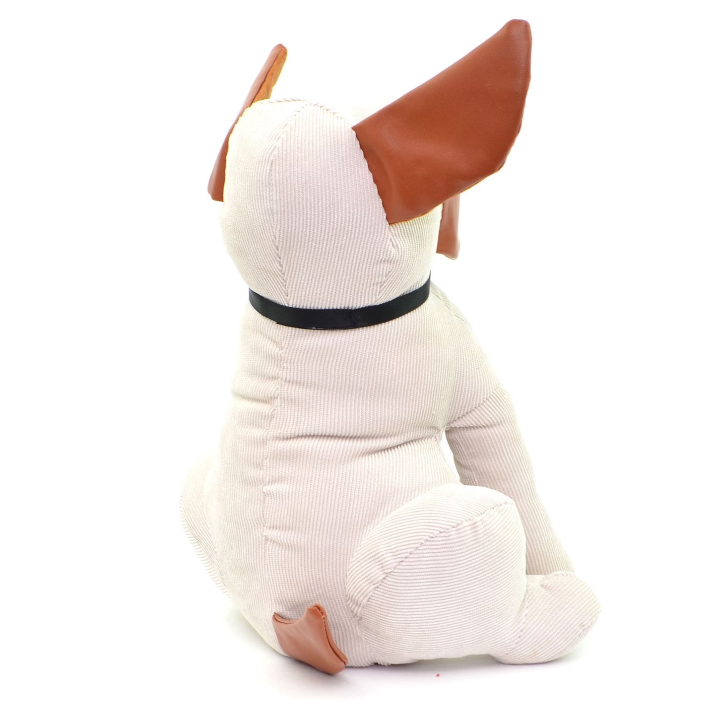 White Dog Door Stopper - Weighted