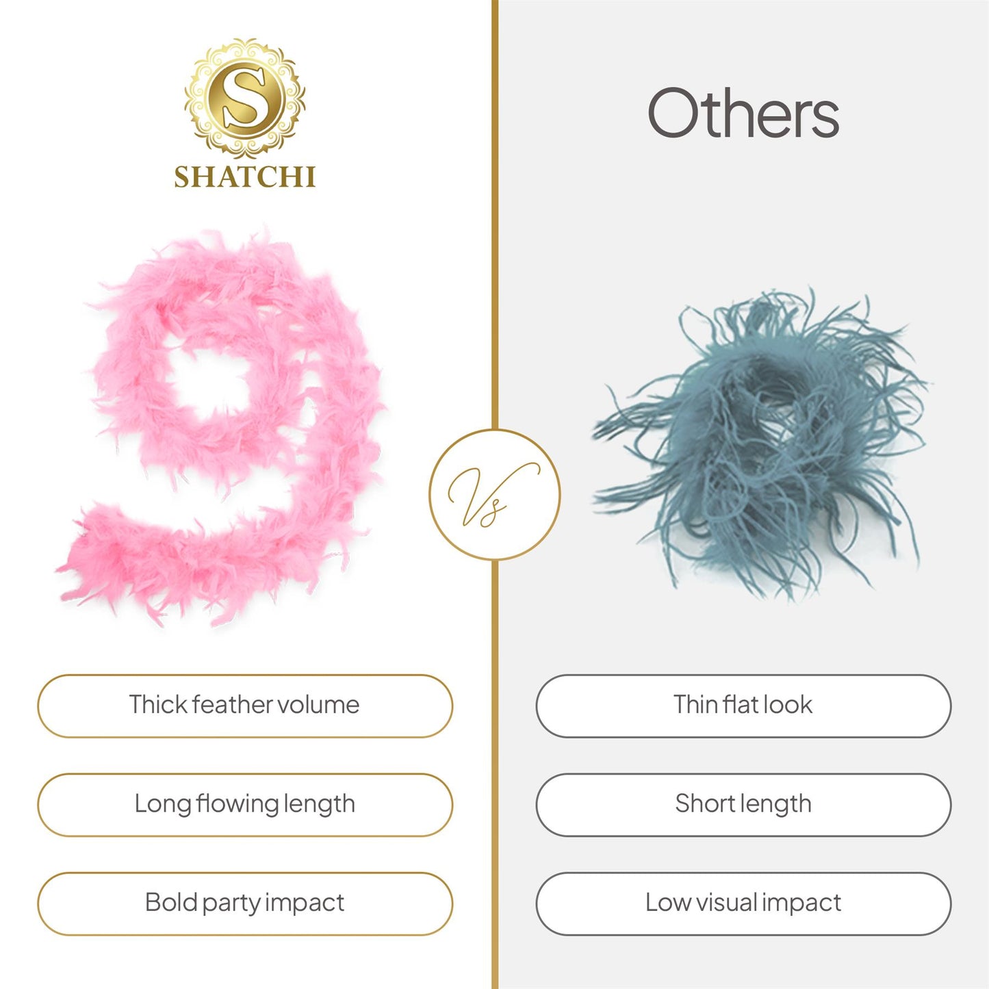 Wicked Feather Boa - Baby Pink