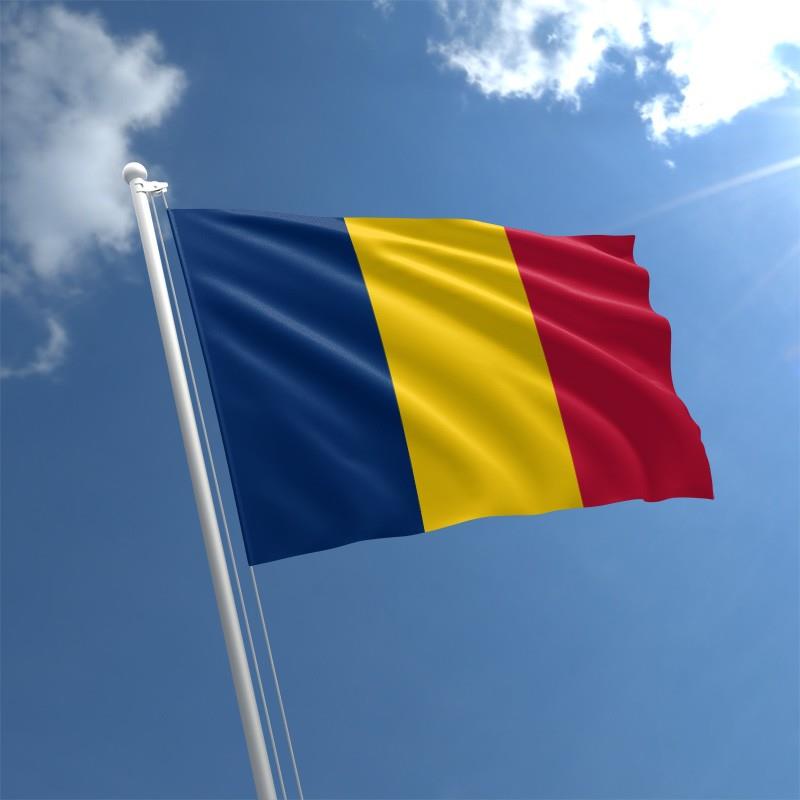 Romania Flag 5x3ft With Eyelets