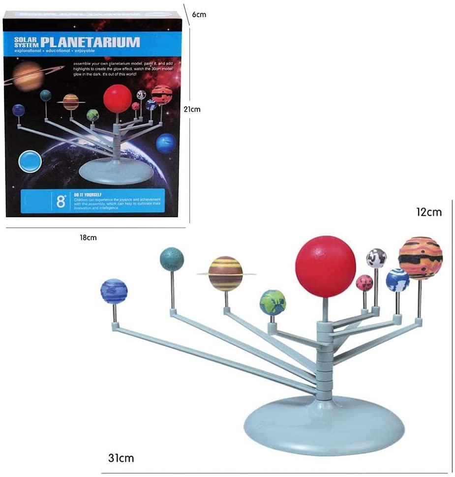 Nine Planets Science Glow in the Dark Solar System Model Kit