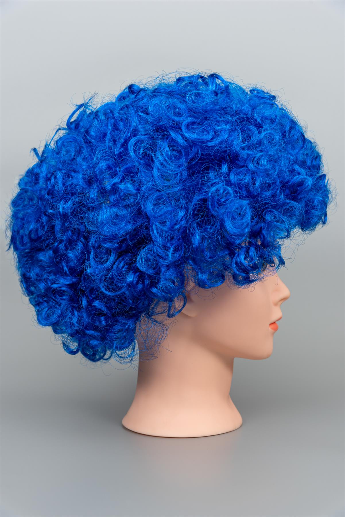 Blue Afro Curly Wig