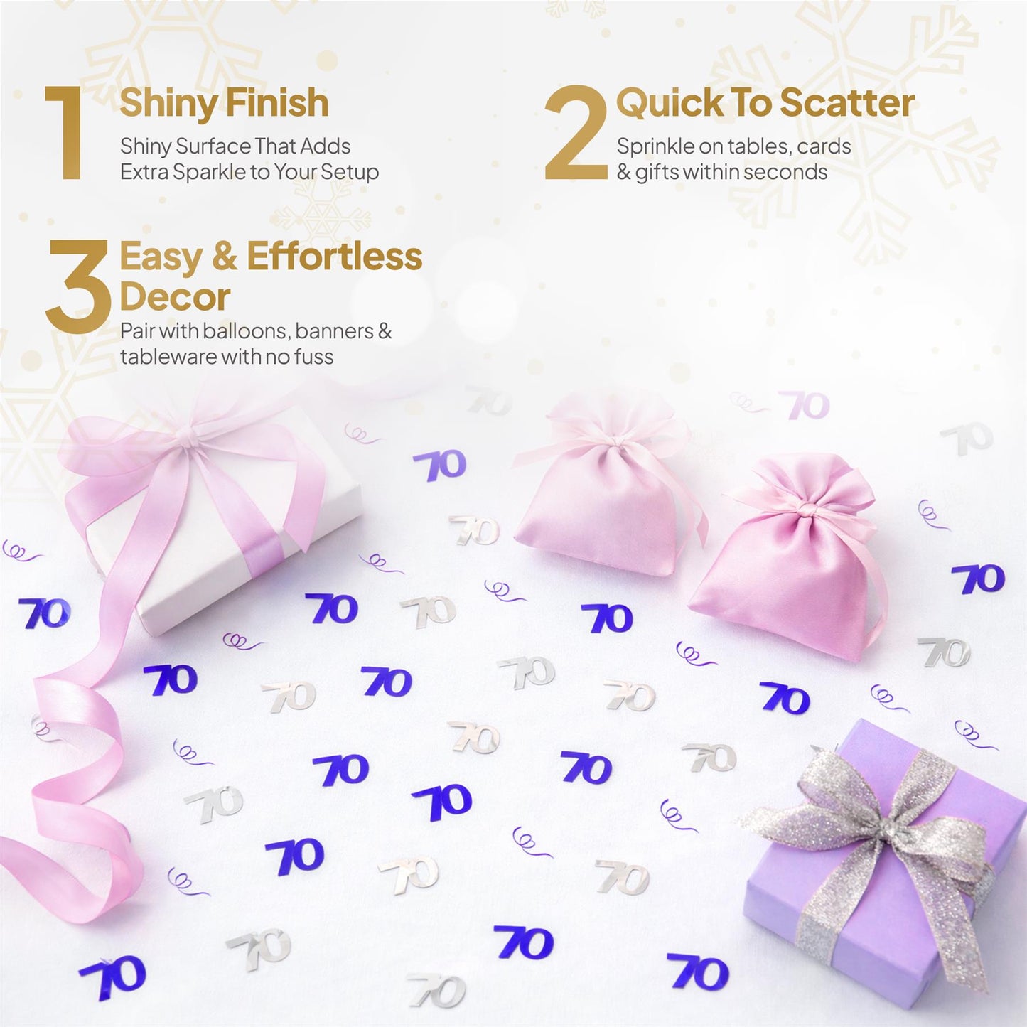 2 pk Blue Birthday Confetti
