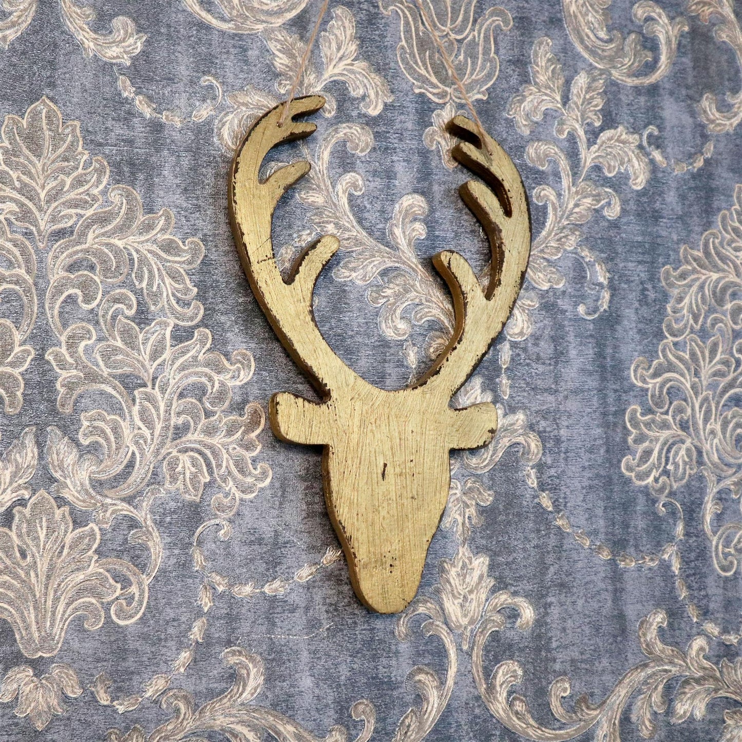 Golden Deer Head Hanging Decorations