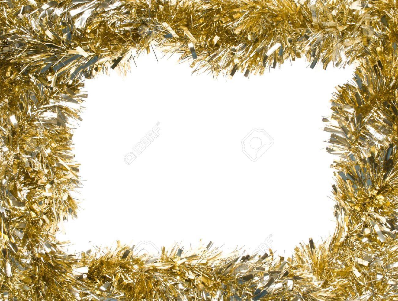 8 Gold Tinsel Trees (1.8m)