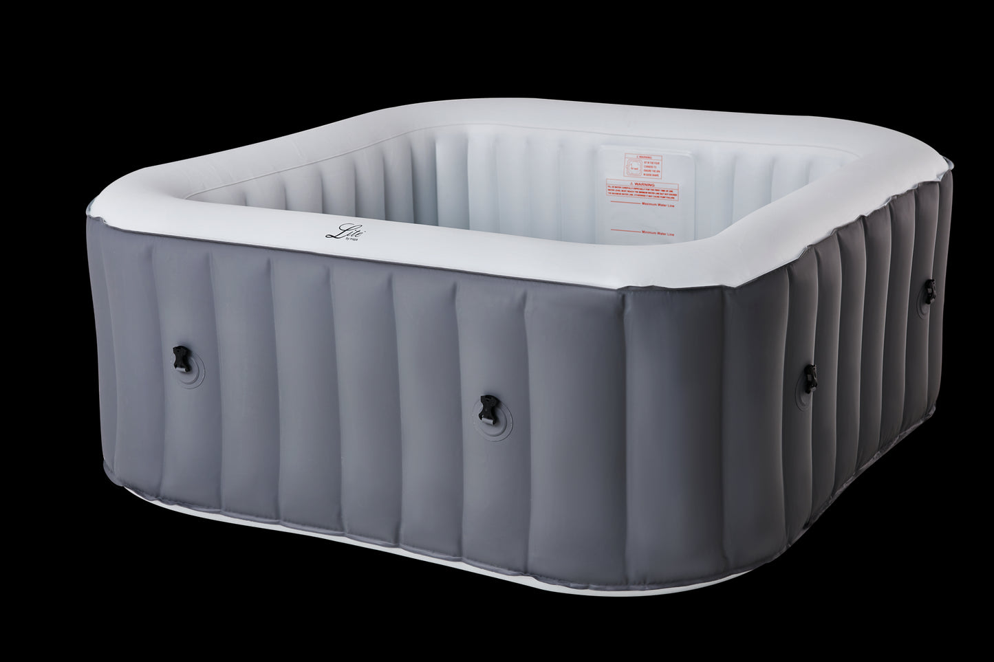 Mspa Lite Square 4 Bathers - Grey Hot Tub