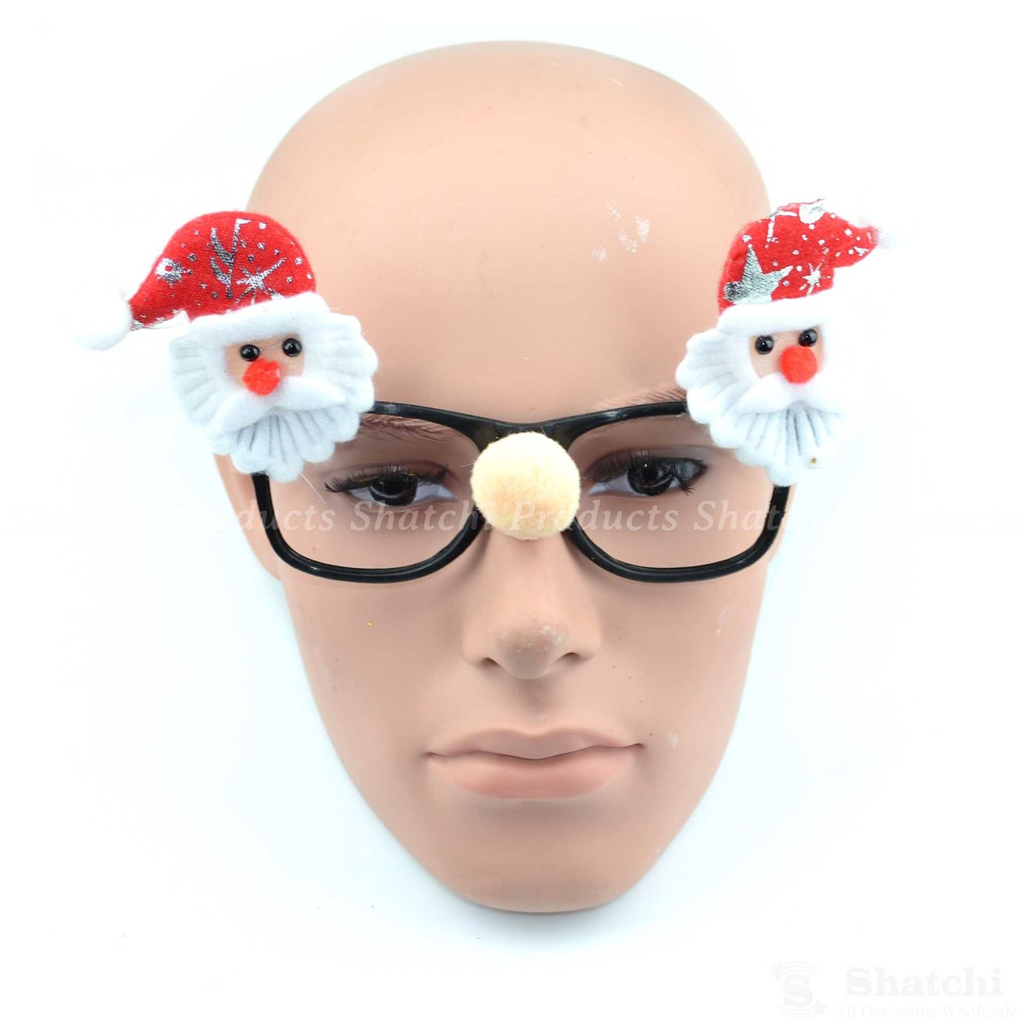 8 Christmas Glasses for Fancy Dress